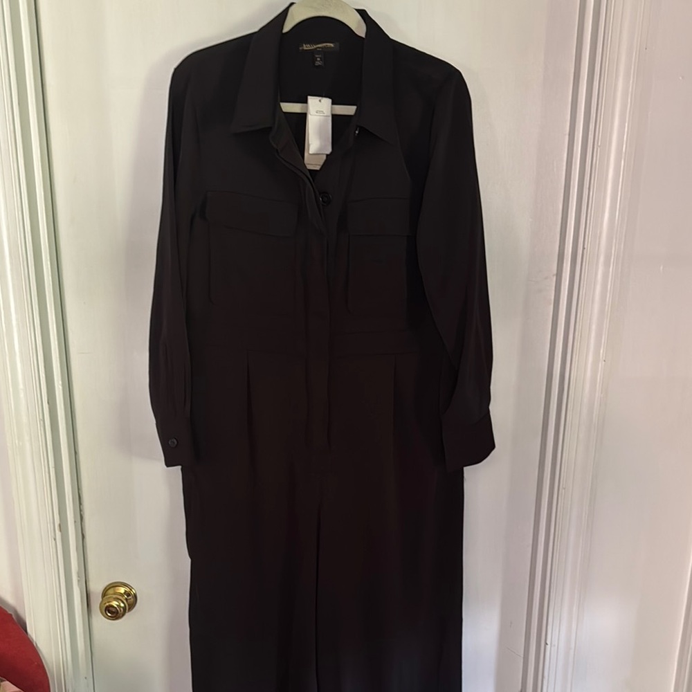 Banana Republic Black Long Sleeve Jump Suit